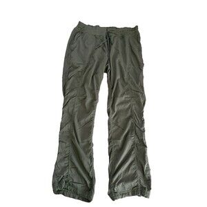 The North Face Women’s Pants Green Khaki Drawstring Hiking Outdoor Sport Sz XXL